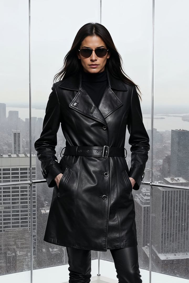 Rosa Leather Coat